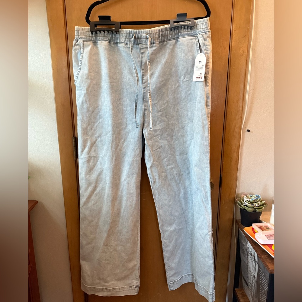 Arula Light Blue Drawstring Pants